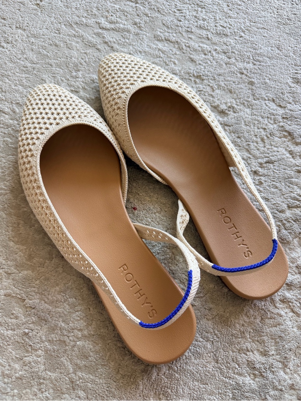 Rothy's Woven Pointed Toe Almond Slingback Flats Size 10 NWOB) - Picture 4 of 9